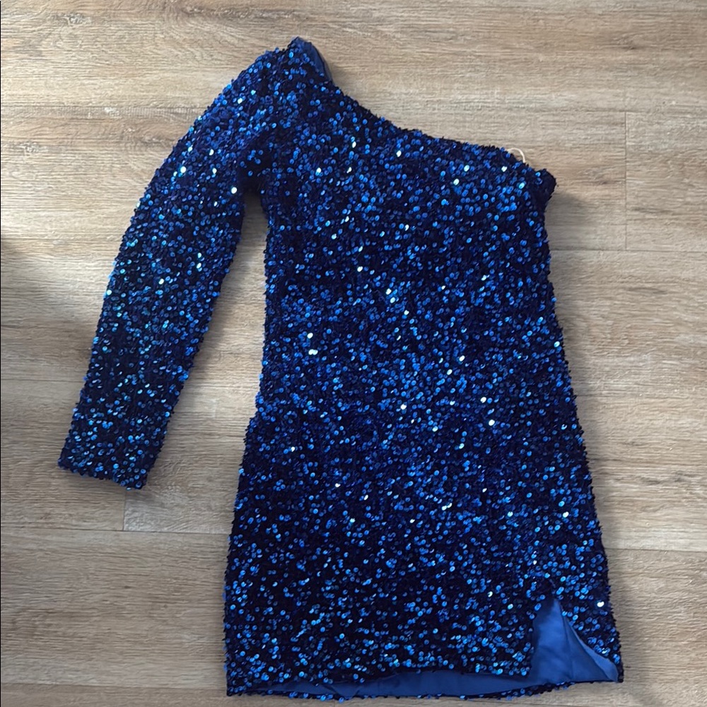 Blue Sequin Dress • HOMECOMING
